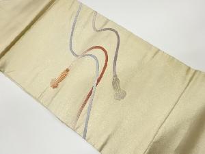 リサイクル 金駒刺繍組紐模様名古屋帯